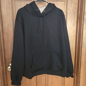 Black fur lined sweatshirt